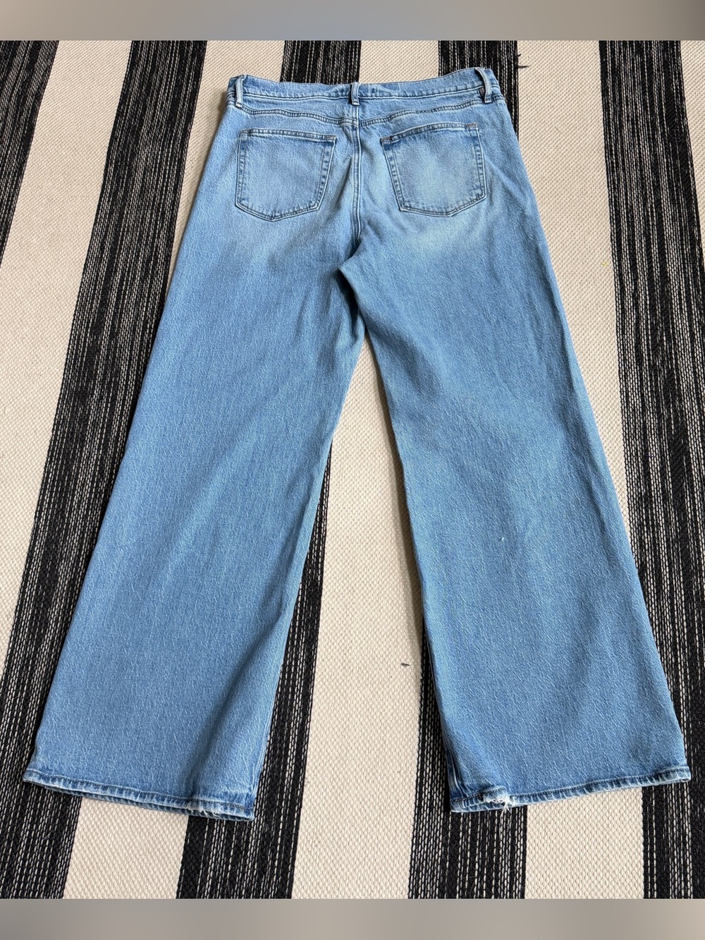 LOFT Women's The Wide Leg Light Blue Jeans Size 31/12 - Picture 2 of 12